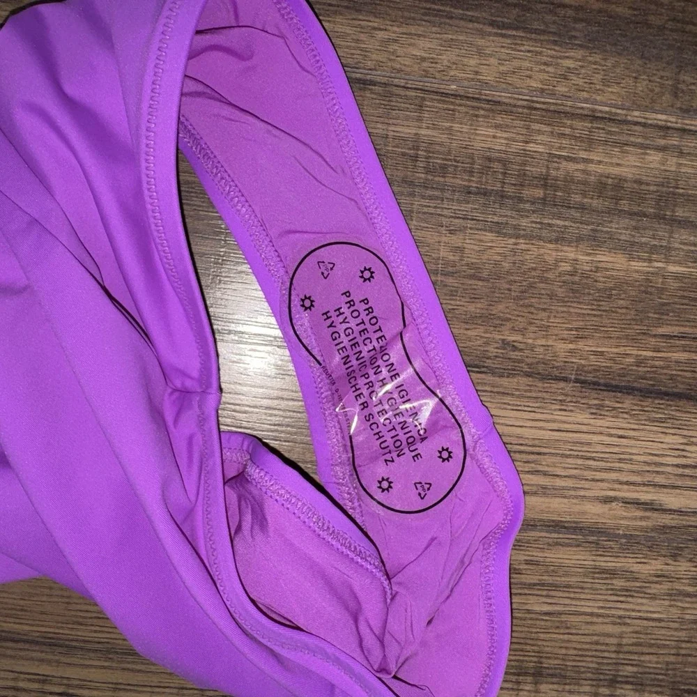 Skims Recycled Nylon Spandex Scoop Neck One Piece Tank Violet Women's Size XXS